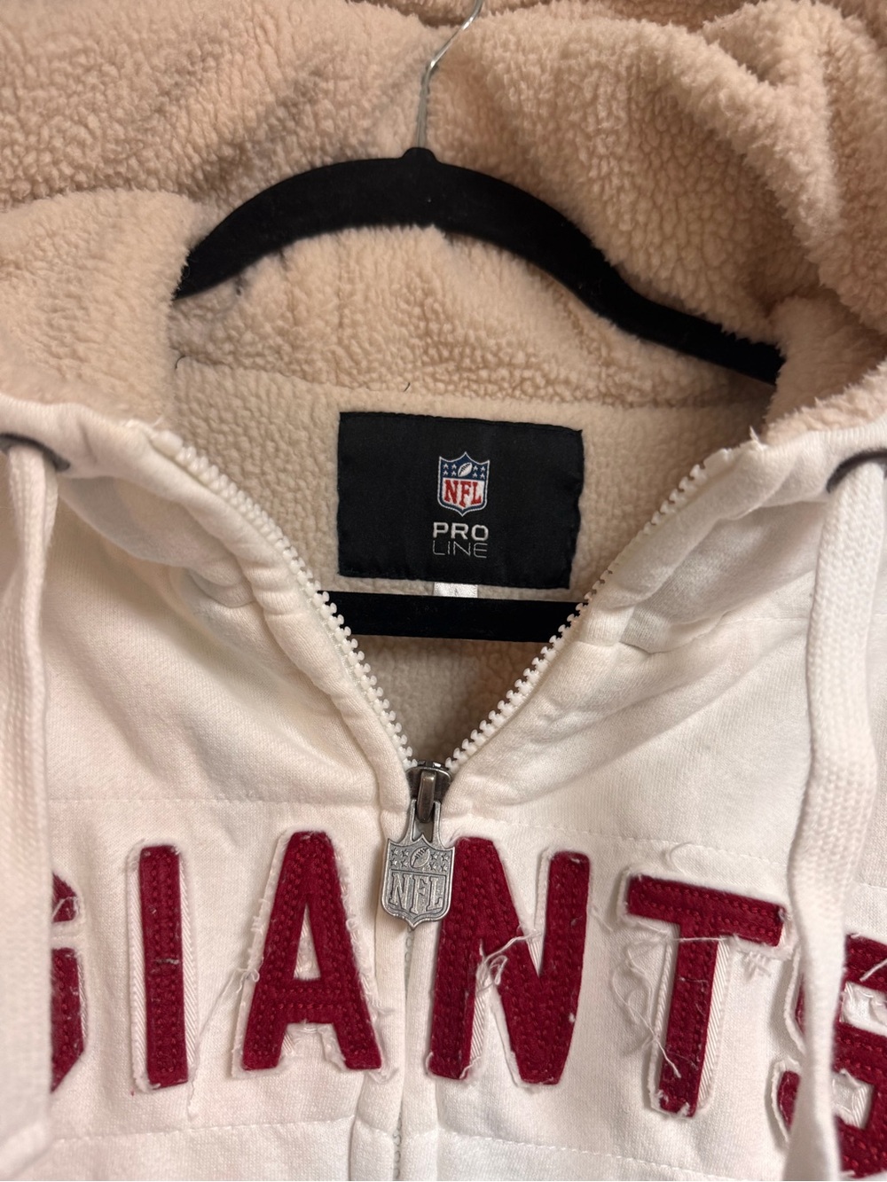 Super Cozy Women’s New York Giants Sherpa Fleece Zip-up🏈